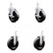 Service Caster 5 Inch Phenolic Wheel Swivel 3/4 Inch Square Stem Caster Brakes SCC, 2PK SCC-SQ20S514-PHS-TLB-34-2-S-2 - alternate 1